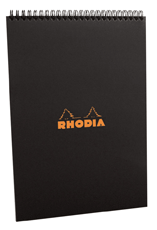 Rhodia note pad A4 black