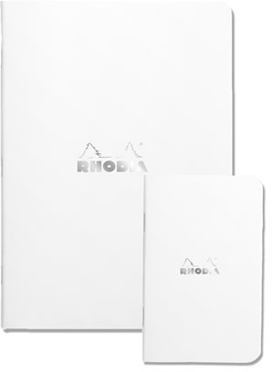 Side Stapled Rhodia Ice Notebooks