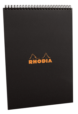 Rhodia note pad A4 black