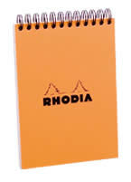Rhodia note pad A6 orange